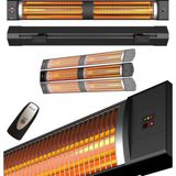 Mirkraft Square 2800 Watt Elektrikli Isıtıcı, IP45, LED Gösterge, Uzaktan Kumandalı Duvar Isı