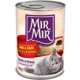 MırMır Kuzu Etli Av Hayvanlı 12x400 gr Kedi Konserve
