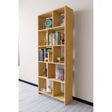 Mirobi Cordoba 5 Raflı 10 Bölmeli Kitaplık Dekoratif Modern Kitaplık, Çam