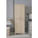 Mirobi Furex 6 Raflı 2 Kapaklı Çok Amaçlı Banyo Dolabı Rivoli