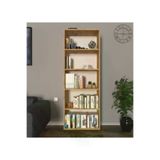 Mirobi Mrb-Ktp-5Rf-Dkrtf Modern 5 Raflı Kitaplık Dekoratif Kitaplık Çam