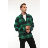Miron Yeşil Ekose Regular Fit Oduncu Gömleği- 2450