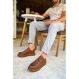 Mirorex Premium Comfort Lastikli Erkek Spor Ayakkabı Taba