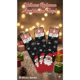 Mirox Socks Unisex Yılbaşı Çorabı Noel Baba Geyik Desenli 1 Çift - 36 - 40 - Siyah