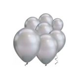 Mirror Krom Balon Gümüş Renk 6 Adet Çok Renkli