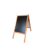 MİRRORSS Menü tahtası ahşap ayaklı çift taraflı yazı tahtası 95x50