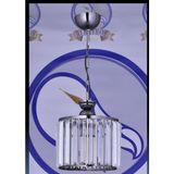 Mirsa Elektrik Tekli Kristal Avize Açelya Krom - 1 - Beyaz - Krom
