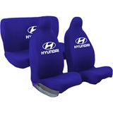 Mirsepet Hyundai Excel Oto Koltuk Kılıfı 4 Parça Takım Set - Lacivert