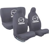 Mirsepet Mazda 323 Oto Koltuk Kılıfı Tam Uyum Set - Gri