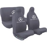 Mirsepet Mercedes W210 Oto Araba Araç Koltuk Kılıfı 4 Parça Set - Gri