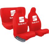 Mirsepet Seat Ibiza Oto Araba Araç Koltuk Kılıfı 4 Parça Set - Kırmızı