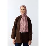 MİRSOY SCARF Etnik Desen Şal Mihra Desen-gül Pembe