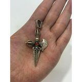 Mırzak Motifli 925 Ayar Gümüş Kolye Ucu 25,3 Gram