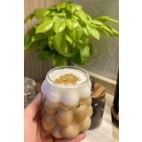 MİS KİTCHEN 1 Adet Pinterest Boncuk Şekli Kahve Bardağı Seti - Soğuk Ve Sıcak Kahve Sunum Bardağı