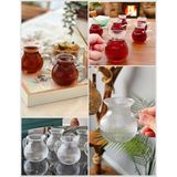 Mis Kitchen 6‘adet Çizgili Kulplu Tombul Bardak - Tombul Çay Bardağı, Keyfi Ala Bardak - Beyaz
