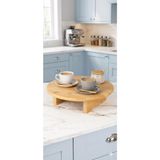 Mis Kitchen Bambu Sunum Tahtası Kesme Tahtası Servis Tabağı Bambu Kahvaltı Sunum Standı - 1