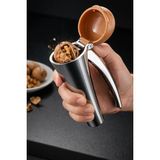 Mis Kitchen Paslanmaz Çelik Ceviz Kıracağı Premium Metal Ergonomik Kollu Güçlü Dişli Sistem - Gümüş