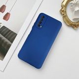 Miscase Huawei P Smart 2021 Lansman Likid Silikon Kamera Korumalı Kılıf - Lacivert