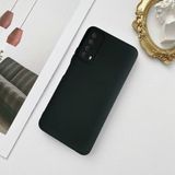 Miscase Huawei P Smart 2021 Lansman Likid Silikon Kamera Korumalı Kılıf - Siyah