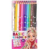 Misda Store 12216 Topmodel - Basic Renkli Kalem Seti, Kutuda 12 Renk, Kalemtıraş ve Boyama Okullu Kitap, Okul ve Boş Zamanlarda Boyama Için