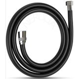 Misda Store -150CM Siyah Pvc Duş Hortumu/ultra Dayanıklı Duş Spirali