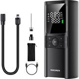 Misda Store 150PSI 4000MAH Şarjlı Taşınabilir Hava Pompası Araç Lastik, Bisiklet, Top Şişirme (Powerbank+Led Lamba+Lcd Ekran)