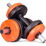 Misda Store 16 kg Dambıl Seti Turuncu-Siyah 6 In 1 Fitness Set
