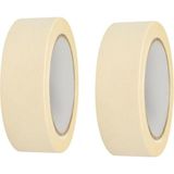 Misda Store 2 Adet Maskeleme Bandı Boya Bandı 36MM x 25M Kağıt Bant