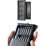 Misda Store 25 Parça Çelik Hassas Mekanik Kutulu Bits Tornavida Seti, Saatçi Tornavidası, Manyetik Mıknatıslı, Yıldız, Düz, Torx Uçlu, Gözlük, Saat, Dizüstü Bilgisayar, Tablet, Cep Telefonu, Kamera Tamiri Için
