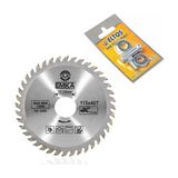 Misda Store 2'li Set Emka Daire Testere Bıçağı Ahşap Kesme Testeresi 115 mm 40 Diş + Matkap Aparatı