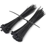 Misda Store 3,6X200 Siyah Kablo Bağı & Plastik Kelepçe & Cırt Kelepçe 100 Adet (Paket)
