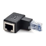 Misda Store 3752 RJ45 Dişi Erkek 90 Derece Cat Internet Ethernet Kablo Uç Çevirici Adaptör Dişi Erkek RJ45 Cat5 Cat6 Cat7 Uyumlu 90 Derece Çevirici Dönüştürücü Adaptör.