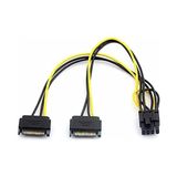 Misda Store 4327 2x Sata To 8 Pin (6+2) Pci-E Express Güç Molex Power Kablosu Çevirici Dönüştürücü