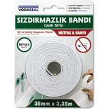 Misda Store 53.01.007 Sızdırmaz Bant, Beyaz, 38MMX3.35M