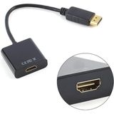 Misda Store 5645 Dijital Displayport To HDMI Görüntü Çevirici Aparat Siyah Displayport Çıkışlı Bilgisayarların Görüntüsünü HDMI Girişli Monitör, Projeksiyon Vb Görüntü Cihazlarına Aktarır, Çevirir.