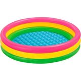 Misda Store 57412 Renkli Şişme Taban 3 Bölme Havuz 114 Cm, Su Sporları, Plaj Malzemesi, Şişme Ürün, Yüzme Aksesuarı, Kamp, Dalış, Güvenlik