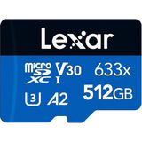 Misda Store 633X 512 GB Micro Sd Kart, Microsdxc Uhs-I Kart + Sd Adaptör, 100MB/S Okumaya Kadar Microsd Hafıza Kartı, A2, Sınıf 10, U3, V30 (LMS0633512G-BNAAA)