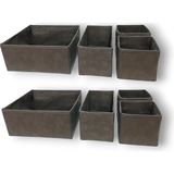 Misda Store 8'li Çekmece Içi Düzenleyici Organizer Set - Çok Amaçlı Dolap Içi Kutu Seti