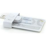 Misda Store ACR39U-N1 Pocketmate Iı, USB Çip Kart Okuyucu, Akıllı Kart Okuyucu, Küçük Katlanabilir (Beyaz)