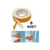 Misda Store Adet Çift Taraflı Köpük Bant 2 mt x 6 Adet, Nistabolje