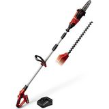 Misda Store Akülü Çok Fonksiyonlu Budama Ge-Hc 18 Li T Kit (18V, 3AH, 2'si 1 Arada Çit Budama Makinesi ve Motorlu Testere, Oregon Kılavuz, Akü ve Şarj Cihazı Dahildir) - 3410805