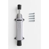 Misda Store Basmalı Kapı Stoperi, Gri Renkli, 4 Vida Dahil, Dayanıklı Metal, Kolay Montajlı, Modern Tasarımlı Kapı Tutucu, Estetik ve Ergonomik Iç Mekan Aksesuarı (Gri)