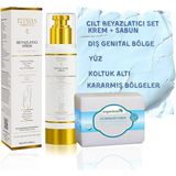 Misda Store Beyazlatıcı Krem + Cilt Beyazlatıcı Sabun Seti - Kararma Giderici, Genital Bölge, Koltuk Altı
