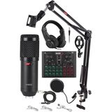 Misda Store BM800 Live Head Set Efektli Ses Kartı Mikrofon Kulaklık Stand Kayıt Canlı Yayın Seti (Pc ve Telefon)