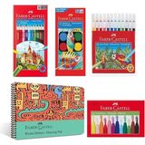 Misda Store Boyama Seti ve Resim Defteri 25X35 Cm, Çocuklar Için Yaratıcı Eğlence, 12 Renk Suluboya, Boya Kalemi, Pastel Boya, Keçeli Kalem ve 30 Yaprak Defter
