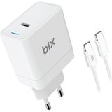 Misda Store BXUC65FTA 65W Pd Typ-C Girişli Macbook Pro/air Şarj Cihazı, MacBook Air/pro 13/14/15/16 Inç LED Göstergeli ve Tüm Type-C Cihazlarıyla Uyumlu 2 Metre Type-C’den Type-C’ye Kablo