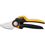 Misda Store Bypass L Bahçe Makası, x Serisi Powergear, P961, Döner Sap, Taze Dallar Için, Yapışmaz Kaplama, Paslanmaz Çelik Bıçaklar, Uzunluk: 22,2 Cm, Siyah/turuncu, 1057175