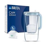 Misda Store Cam Su Arıtma Sürahisi 1x Maxtra Pro All-In-1 Filtreli - Açık Mavi 2,5 Lt