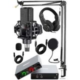 Misda Store Central-Gr Pack-1 Stüdyo Kayıt Ekipmanları GLX-700GR Ses Kartı MX-2020 Stüdyo Mikrofon