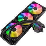 Misda Store Cold 300 Intel ve Amd Destekli Rgb Fanlı Infinite Panel Cpu Işlemci 360MM Sıvı Soğutma Sistemi (Siyah)